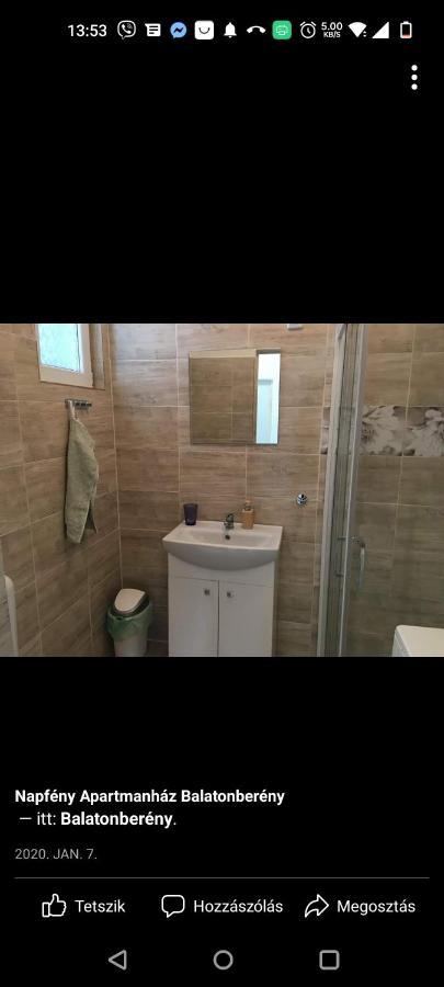 Napfeny Apartmanhaz Balatonberény المظهر الخارجي الصورة